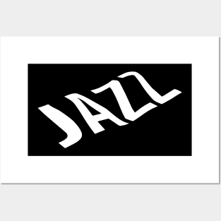 jazz wavy logo Posters and Art